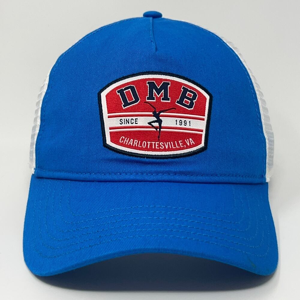Dave Matthews Band DMB Trucker Hat Baseball Cap Fire Dancer Mesh Snapback Blue